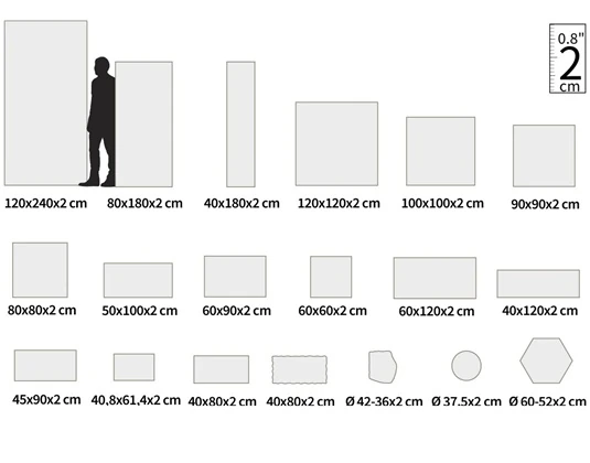 Płytki tarasowe 2 cm – wymiary, kształty